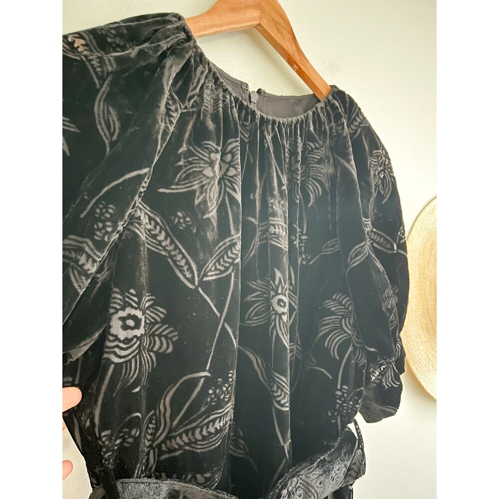 Ted Baker | NWT Tilliiy Belted Velvet Dress | Fit and Flare Mini | Black | Sz L - Picture 7 of 16